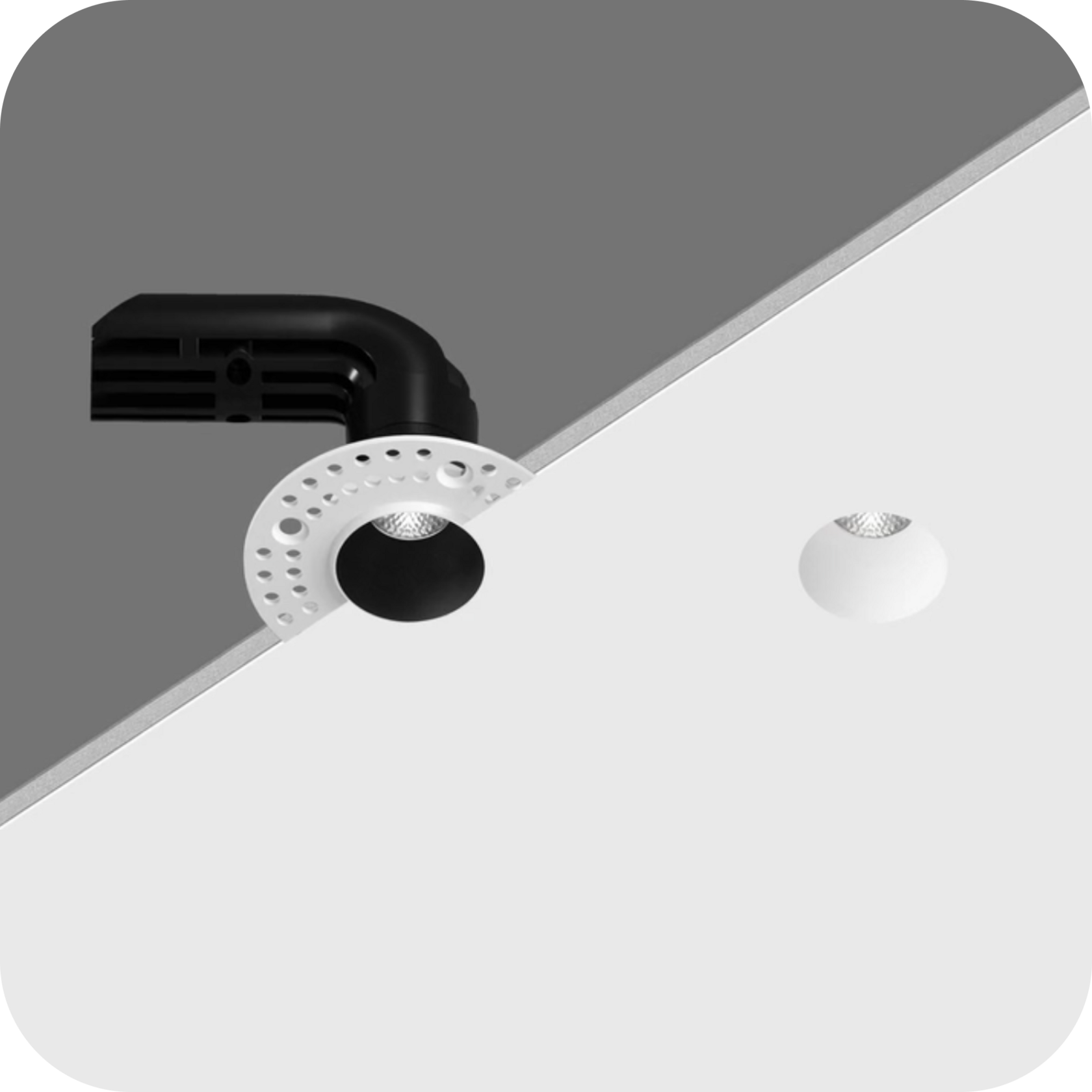 Встраиваемый светильник под штукатурку POINT W - Viokon.com