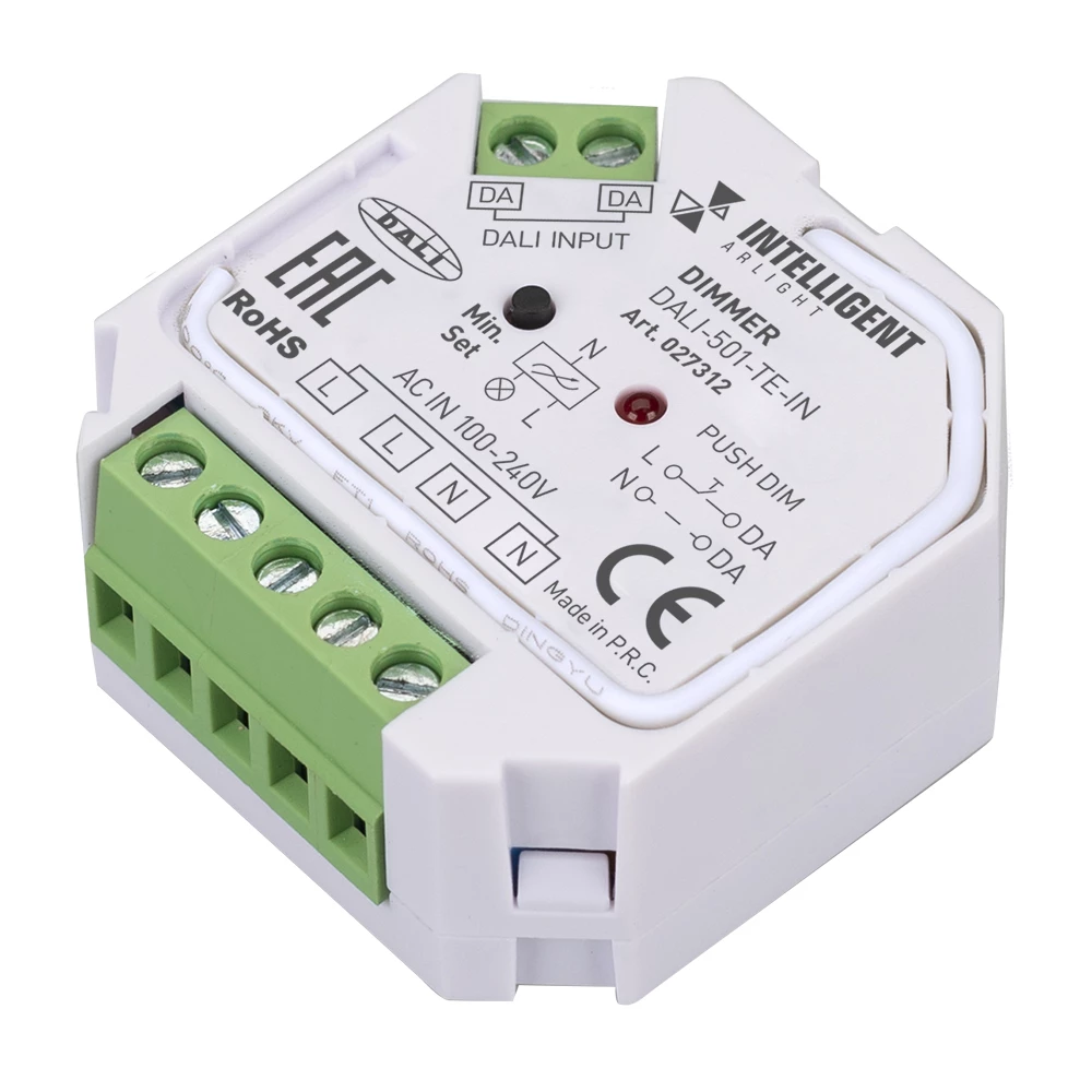 INTELLIGENT ARLIGHT Диммер DALI-501-TE-IN (230V, 1.8A) (IARL, -) 027312 - Viokon.com