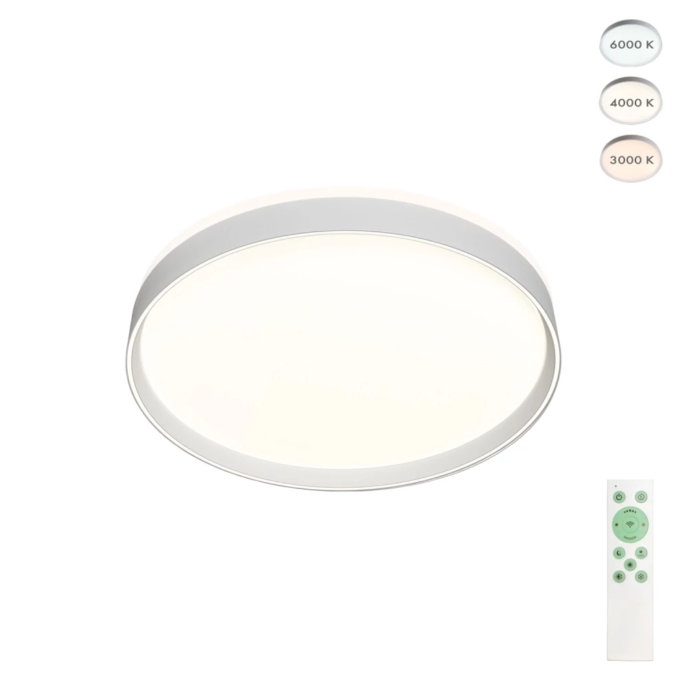 DK6510-WH Накладной светильник LED 40W IP 20 3000K - 6500K белый металл полимер - Viokon.com