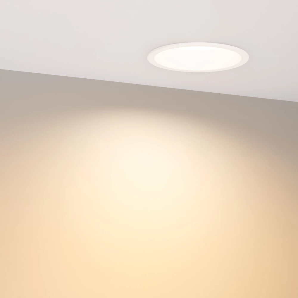 Светильник MS-BREEZE-BUILT-R104-12W Warm2700 (WH, 90 deg, 230V) (Arlight, IP20 Металл, 5 лет) 054714 - Viokon.com