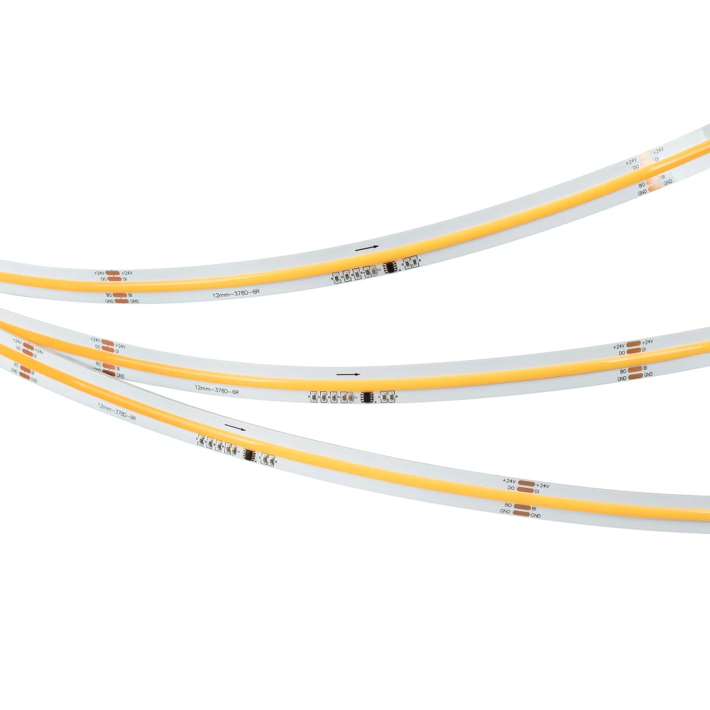 Лента SPI-COB-X378-12mm 24V White6000-PX63-BPT (7 W/m, IP20, 5m) (Arlight, бегущий огонь) 041735 - Viokon.com