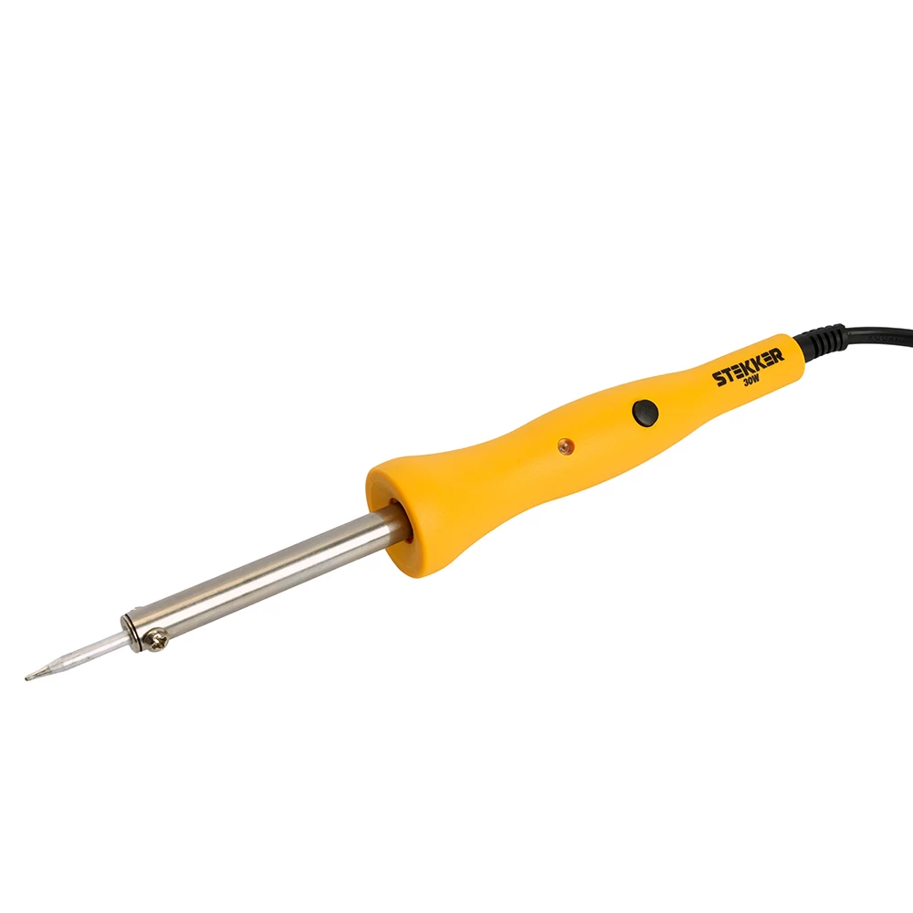 PLE201- 30 Паяльник 30W с кнопкой вкл., нихромовый нагреватель, долговечное жало, 230В (49799) - Viokon.com