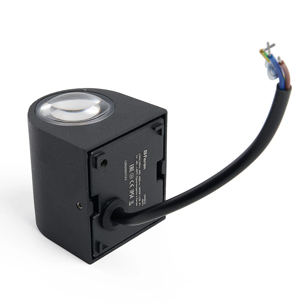 Светильник уличный светодиодный Feron DH052, 6W, 400Lm, 4000K, черный (48470) - Viokon.com