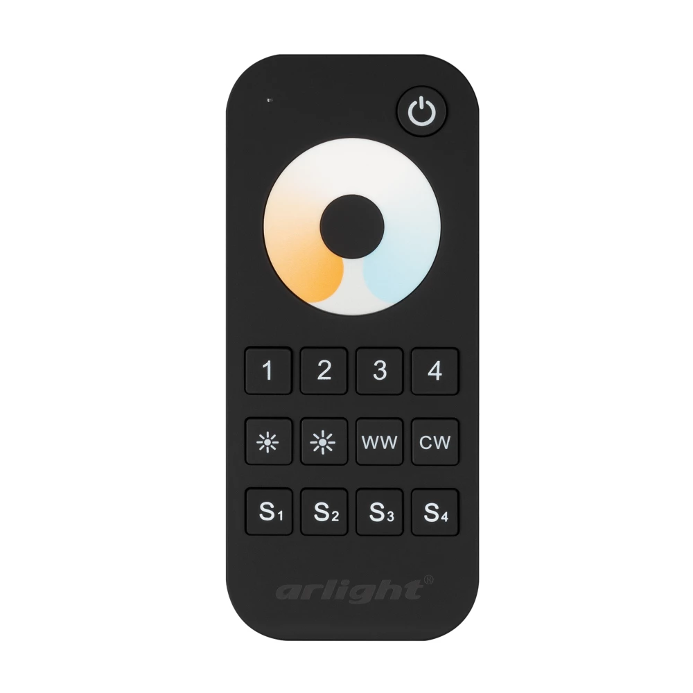 Пульт SMART-R34-MIX Black (4 зоны, 2.4G) (Arlight, IP20 Пластик, 5 лет) 031936 - Viokon.com