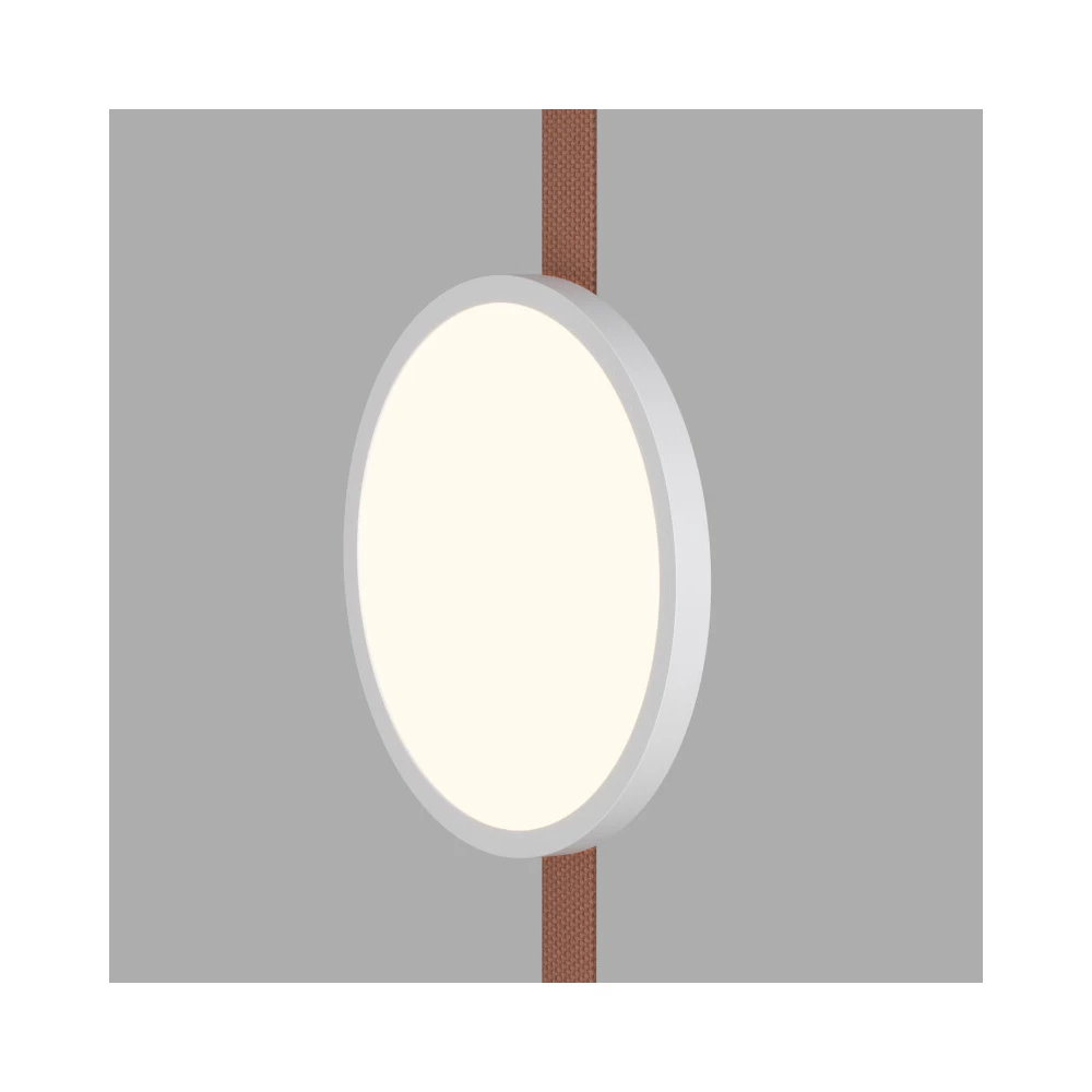 DK5567-WHBK Cветильник для трека-ремня Belty серия Flow со светодиодом D168H295мм 48V DC 10W RA90 120 3000K IP20 белый с черным алюминий - Viokon.com