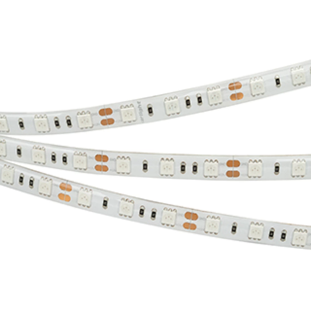 Лента RTW 2-5000SE 12V Yellow 2x (5060, 300 LED, LUX) (Arlight, 14.4 Вт/м, IP65) 015444 - Viokon.com