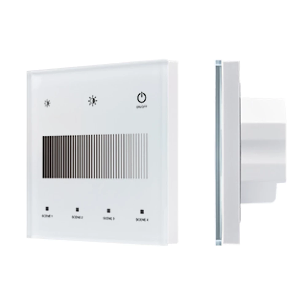 INTELLIGENT ARLIGHT Сенсорная панель SMART-DALI-301-11-1G-4SC-DIM-IN White (BUS/24V, Touch, 2.4G) (IARL, IP20 Пластик, 5 лет) 046549 - Viokon.com