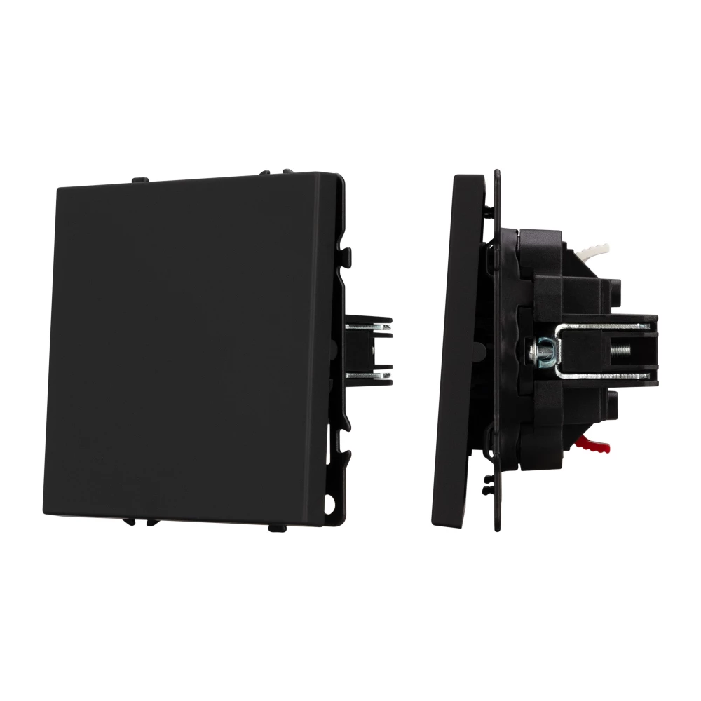 Механизм выключателя одноклавишный непроходной SWT-NOBE-MK01-SFPL-BK (230V, 10A) (Arlight, Черный оникс) 054243 - Viokon.com