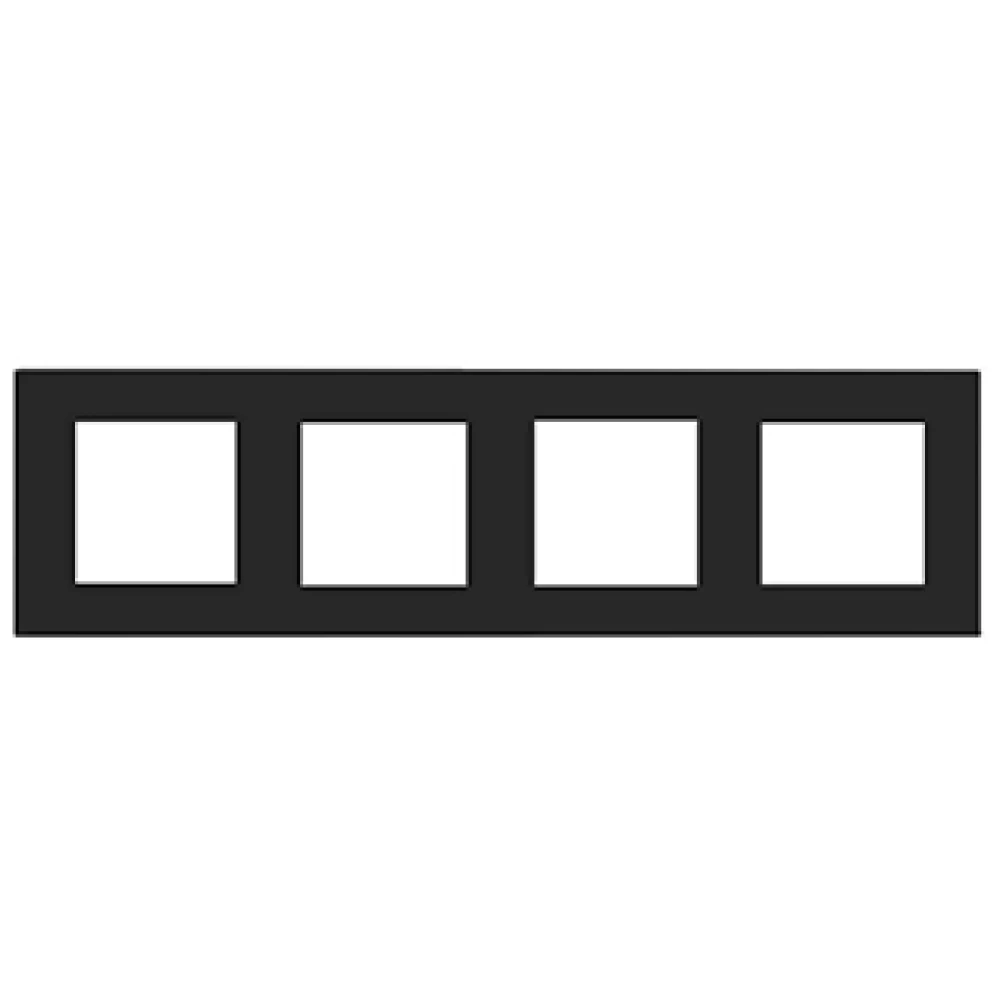 Рамка стеклянная FRM-GLARE-GS-4-BK (Arlight, -) 043803 - Viokon.com