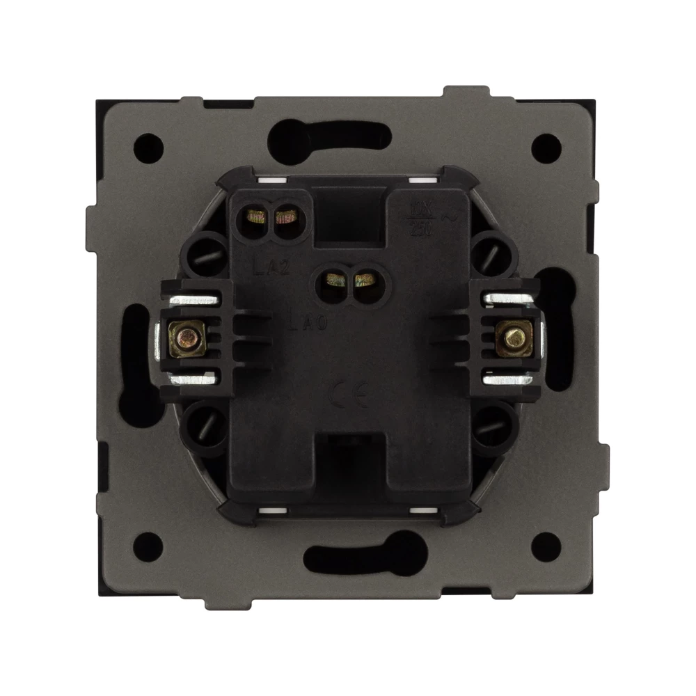 Механизм выключателя одноклавишный непроходной SWT-TENDO-MK01-PL-BK (230V, 10A) (Arlight, Черный) 054035 - Viokon.com