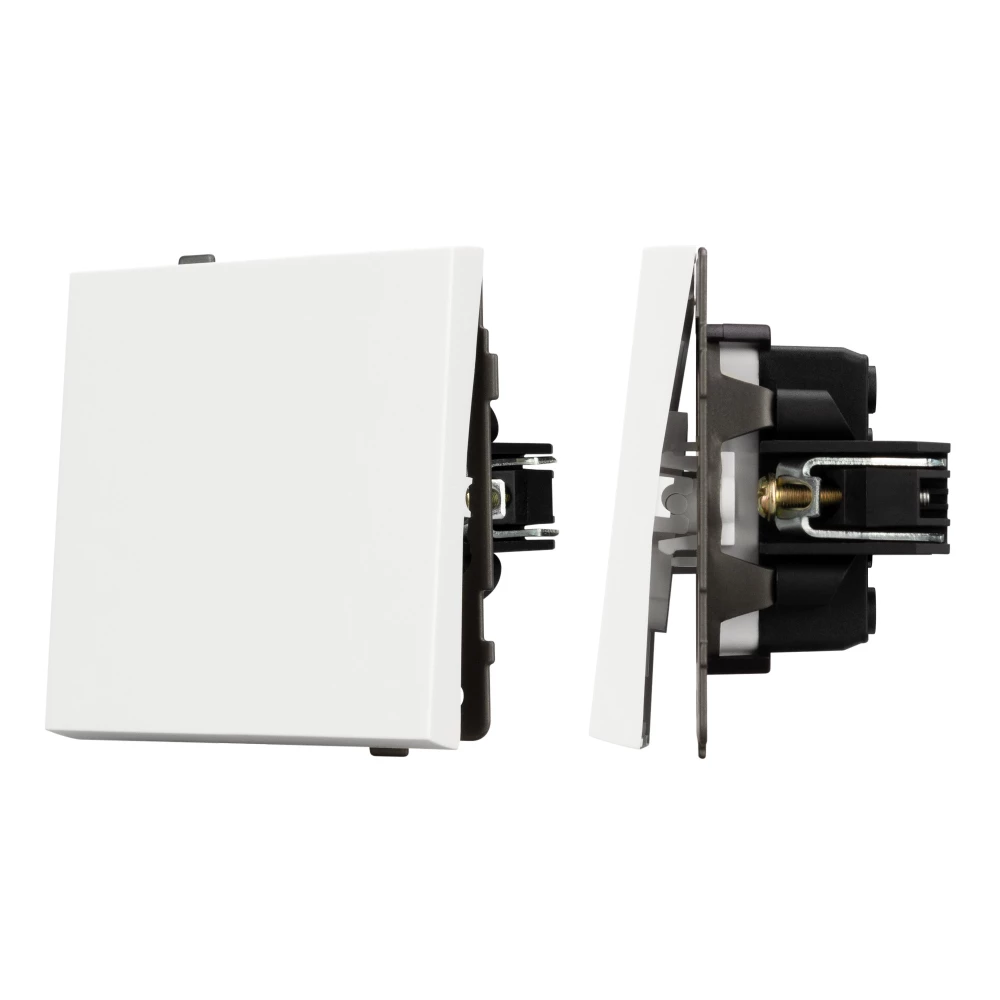 Механизм выключателя одноклавишный перекрёстный SWT-TENDO-MKX1-PL-WH (230V, 10A) (Arlight, Белый) 054054 - Viokon.com