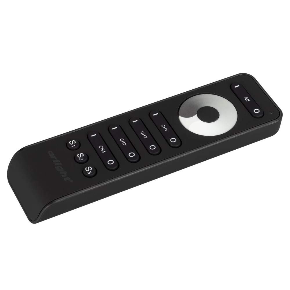 Пульт SMART-R33-DIM Black (4 канала, 2.4G) (Arlight, IP20 Пластик, 5 лет) 032941 - Viokon.com
