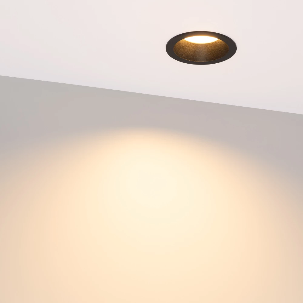 Светильник MS-DROP-BUILT-R84-8W Warm3000 (BK, 85 deg, 230V) (Arlight, IP54 Металл, 5 лет) 041493 - Viokon.com
