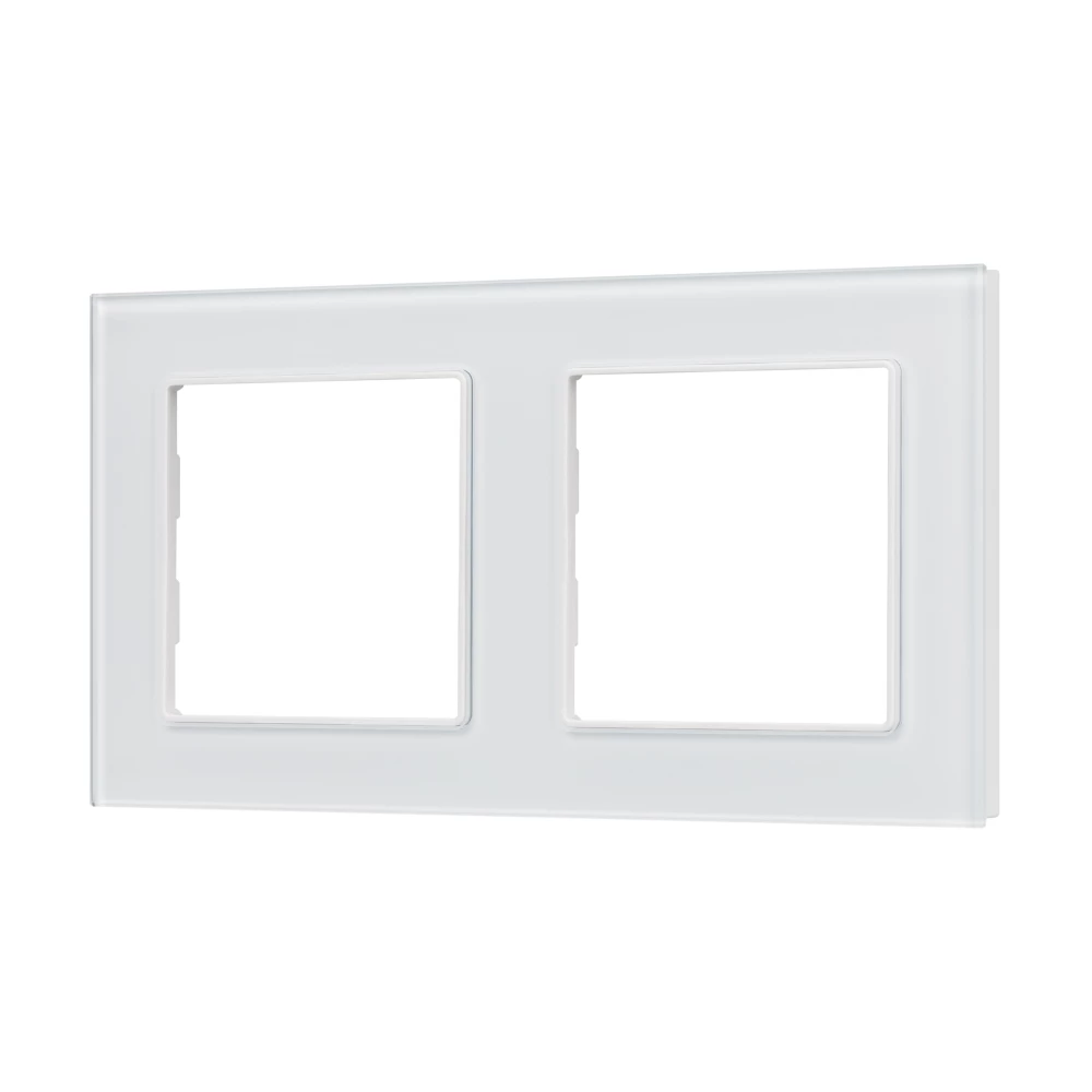 Рамка стеклянная FRM-GLARE-GS-2-WH (Arlight, -) 043796 - Viokon.com
