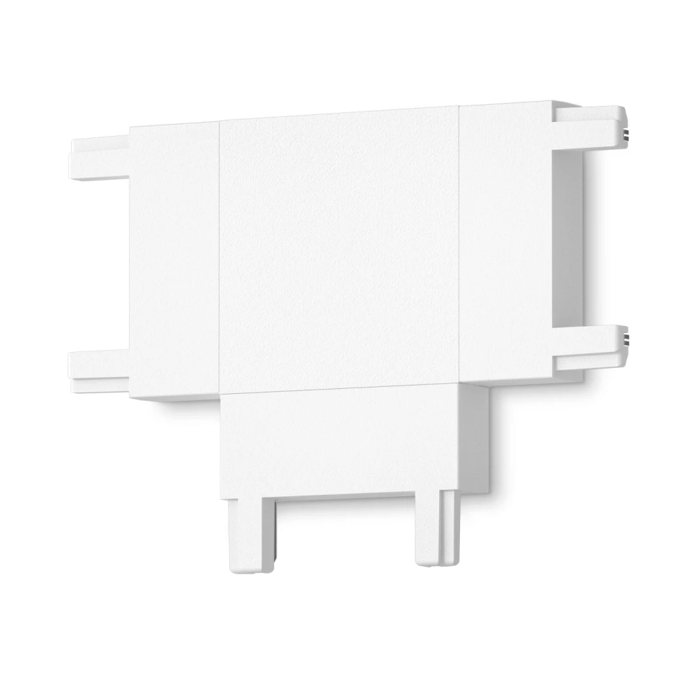 Коннектор T-образный для накладного шинопровода Magnetic Ultra Slim GV1118 WH белый T-образный коннектор для накладного шинопровода 46*36*6 - Viokon.com