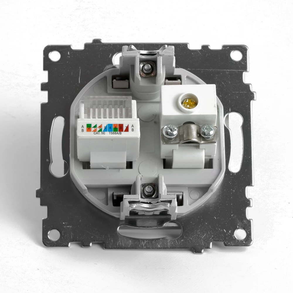 Розетка телевизионная 1-местная (механизм), STEKKER GLS00-7106-02, 75 Ом, 5-862МГц, серия Катрин, шампань (49184) - Viokon.com