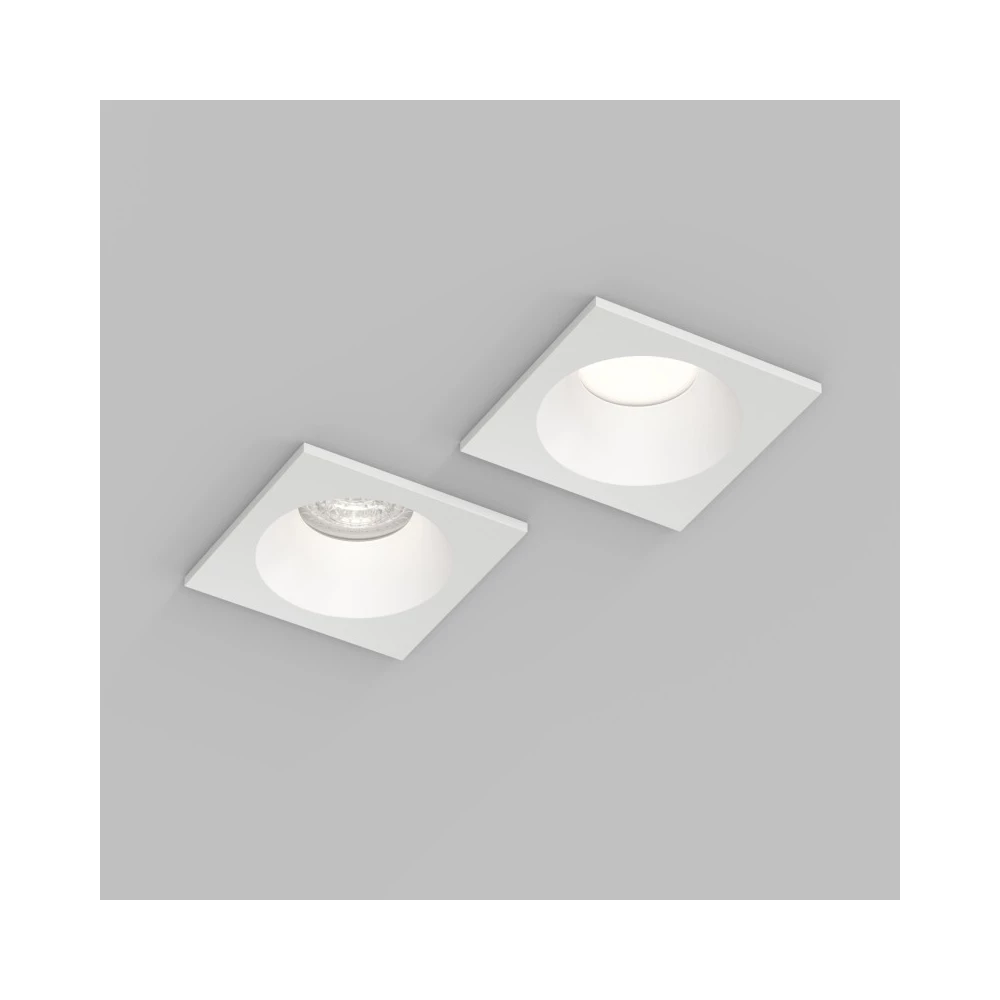 DK2131-WH Встраиваемый влагозащищнный светильник COVE IP44 до 15 Вт LED GU10 алюминий белый - Viokon.com