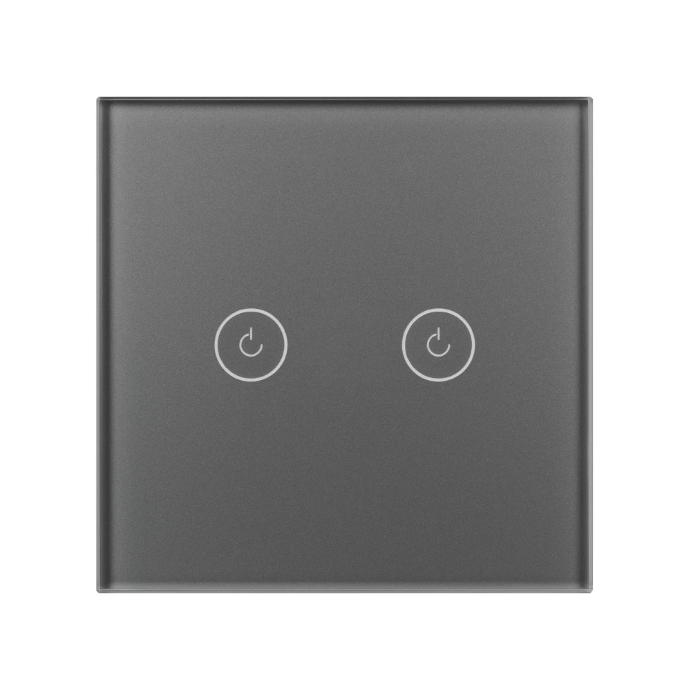Выключатель сенсорный SWT-OMALI-S02-ZB-GR (250V, 10A, Zigbee) (Arlight, Стекло) 050039 - Viokon.com