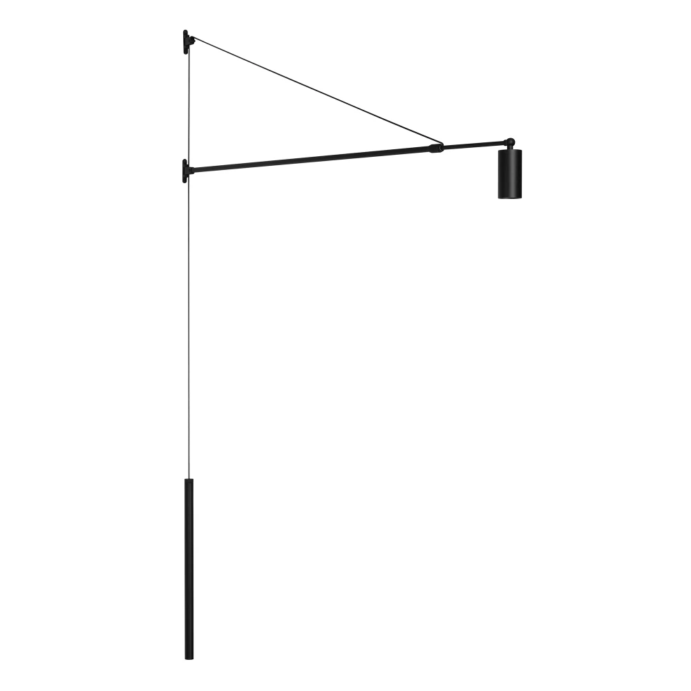 Светильник SP-KANEL-WALL-6W Warm3000 (BK, 36 deg, 230V, TELESCOPIC) (Arlight, IP20 Металл, 5 лет) 059601 - Viokon.com