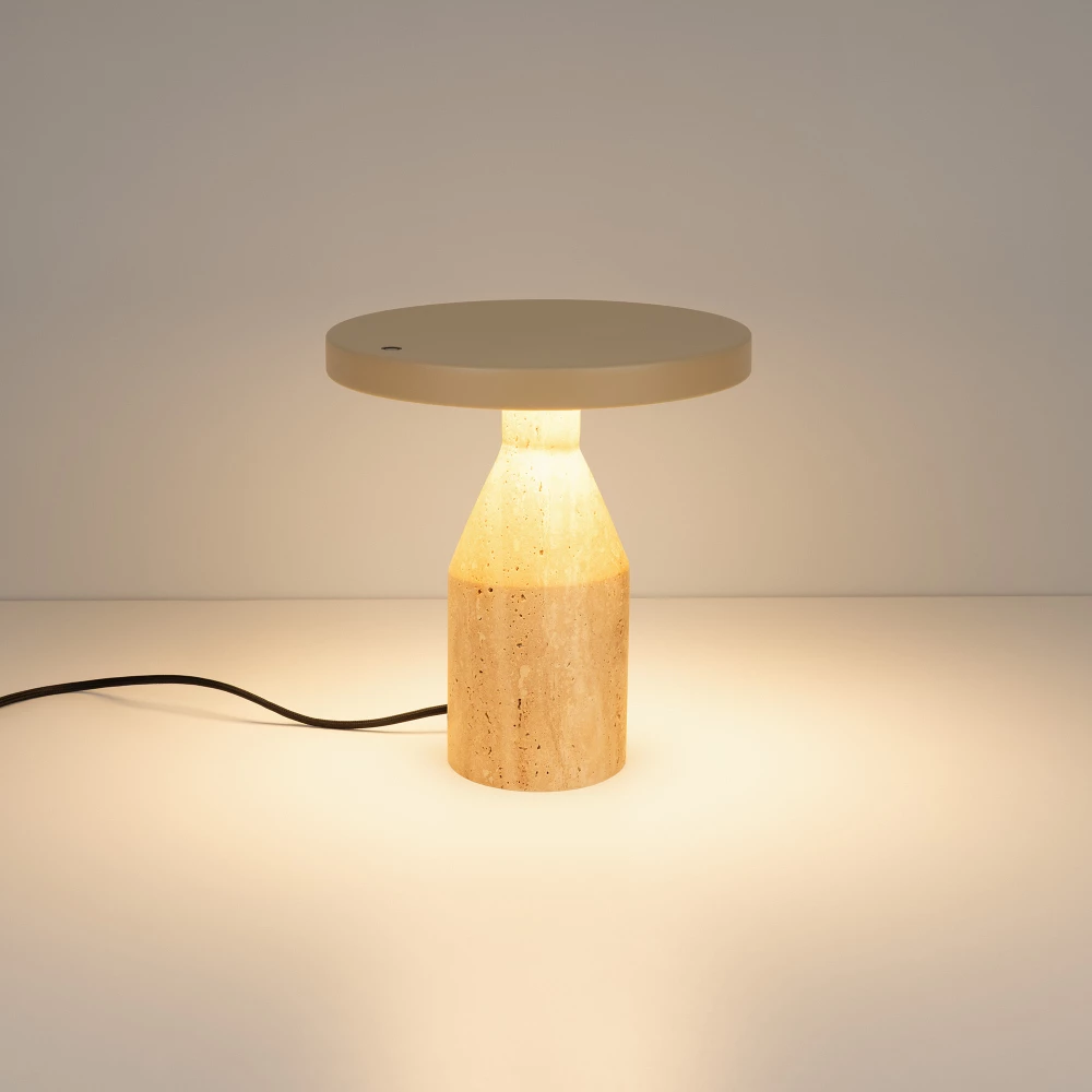 Светильник SP-CROOD-TAB-R22.5x24-7W Warm3200-MIX (BG-BG, 140 deg, 230V) (Arlight, IP20, Травертин, 5 лет) 061770 - Viokon.com