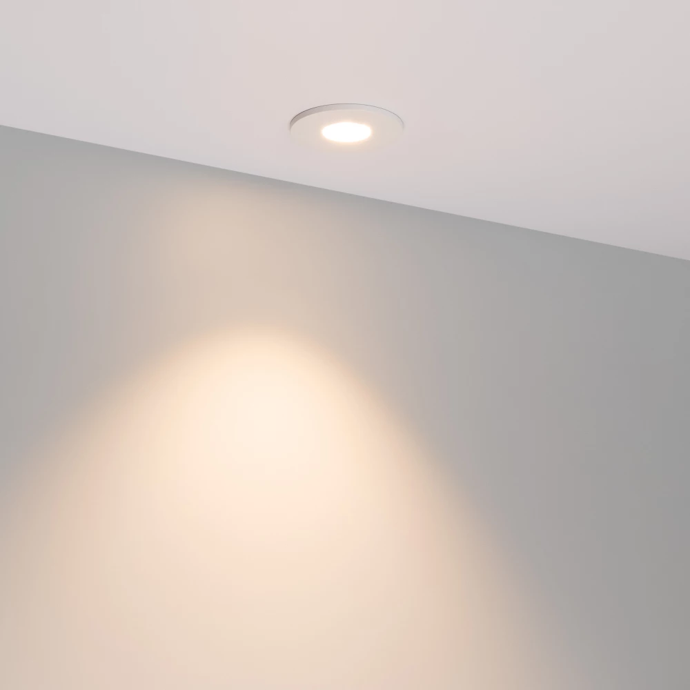 Светильник MS-GLORY-BUILT-R54-5W Warm3000 (WH, 60 deg, 230V) (Arlight, IP54 Металл, 5 лет) 047287 - Viokon.com