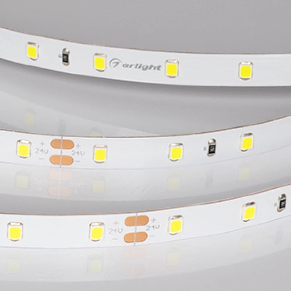 Лента RT-A60-8mm 24V Spring Green (4.8 W/m, IP20, 5m) (Arlight, -) 055382 - Viokon.com