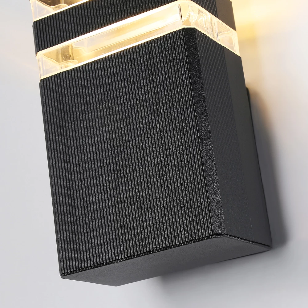 Уличный настенный архитектурный светильник ST2572 BK/CL черный/прозрачный IP54 GU10 max 35W 205*110*65 - Viokon.com