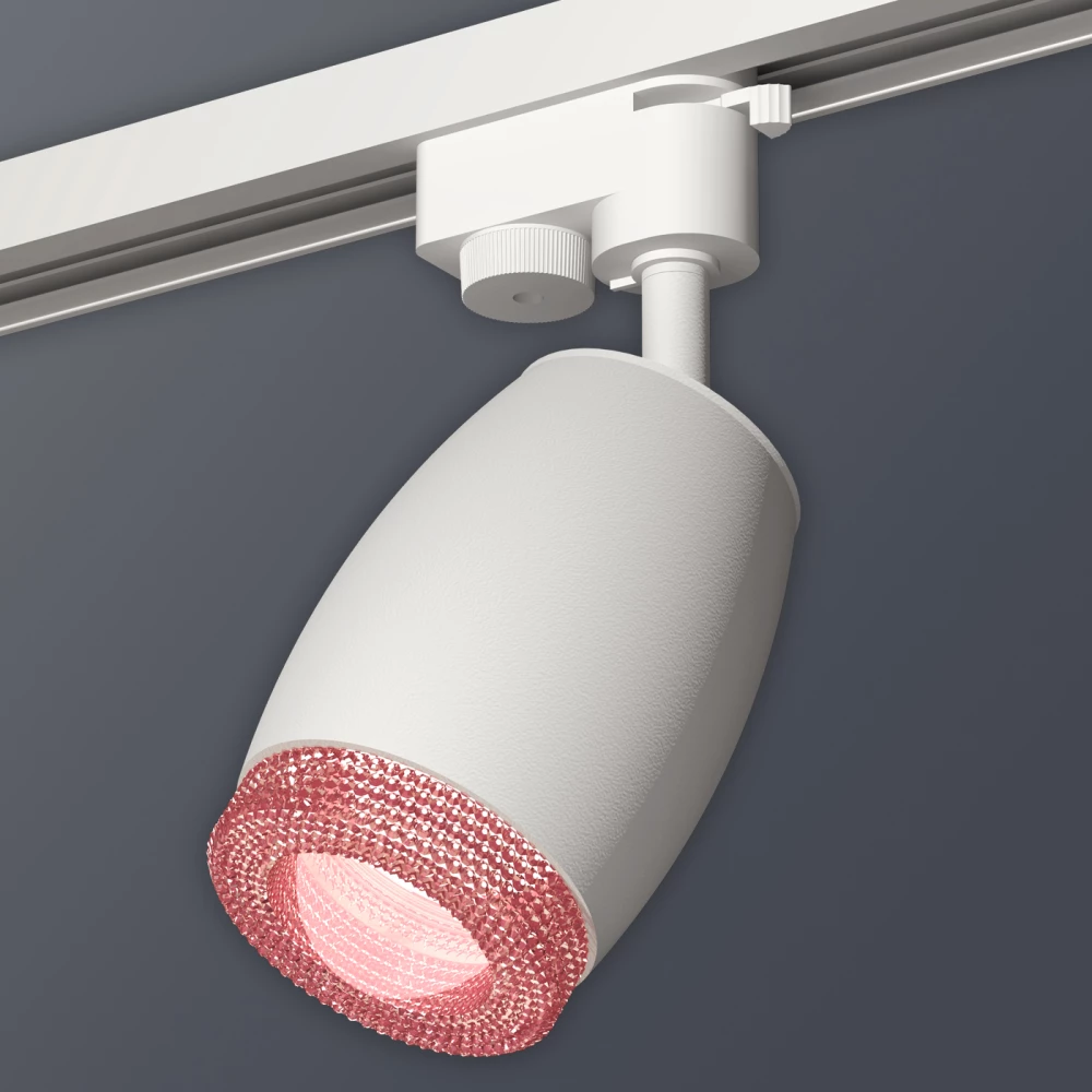 Комплект трекового однофазного светильника XT1122022 SWH/PI белый песок/розовый MR16 GU5.3 (A2520, C1122, N7193) - Viokon.com