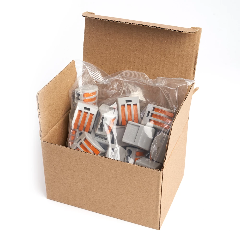 Клемма строительно-монтажная 3-проводная STEKKER, LD222-613 (39867) - Viokon.com