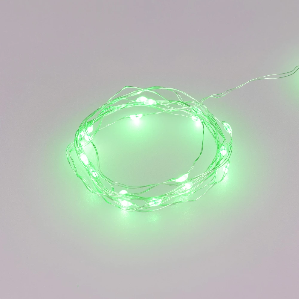 Светодиодная гирлянда ARD-DEW-HOME-2000-CLEAR-20LED-STD Green (1.5V, Battery Pack, Cork) (Ardecoled, IP20) 048695 - Viokon.com