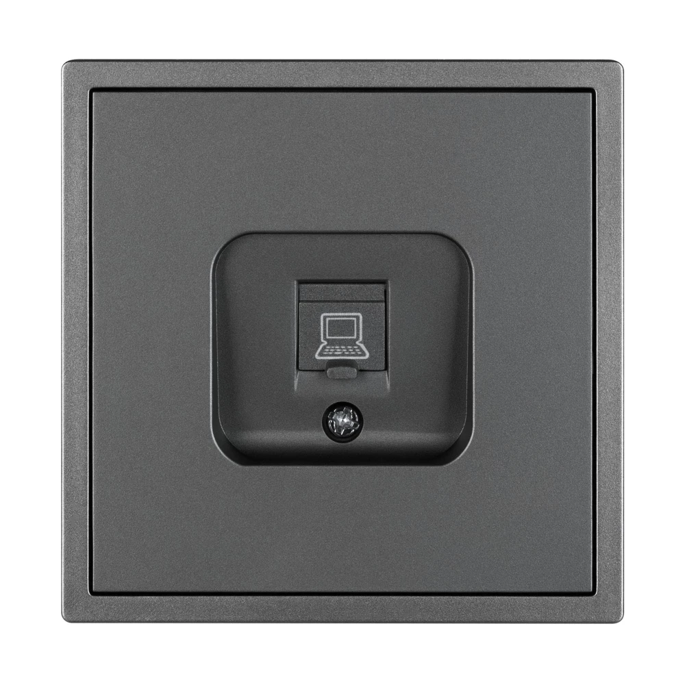Механизм компьютерной розетки SCT-TENDO-MPC1-SFPL-GR (RJ-45, CAT6) (Arlight, Матовый графитовый) 054593 - Viokon.com