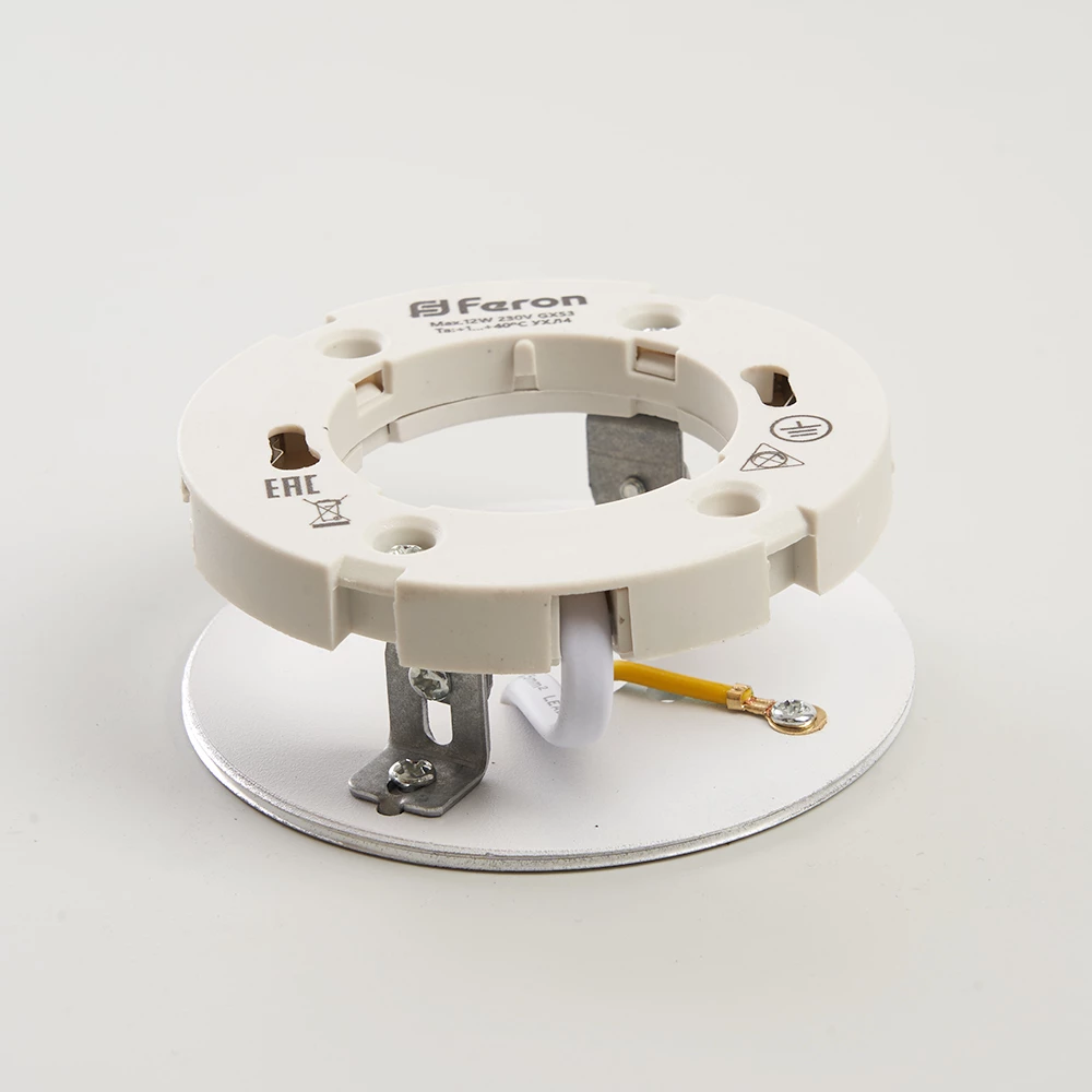 Светильник потолочный Feron HL360 12W, 230V, GX53, белый (41992) - Viokon.com