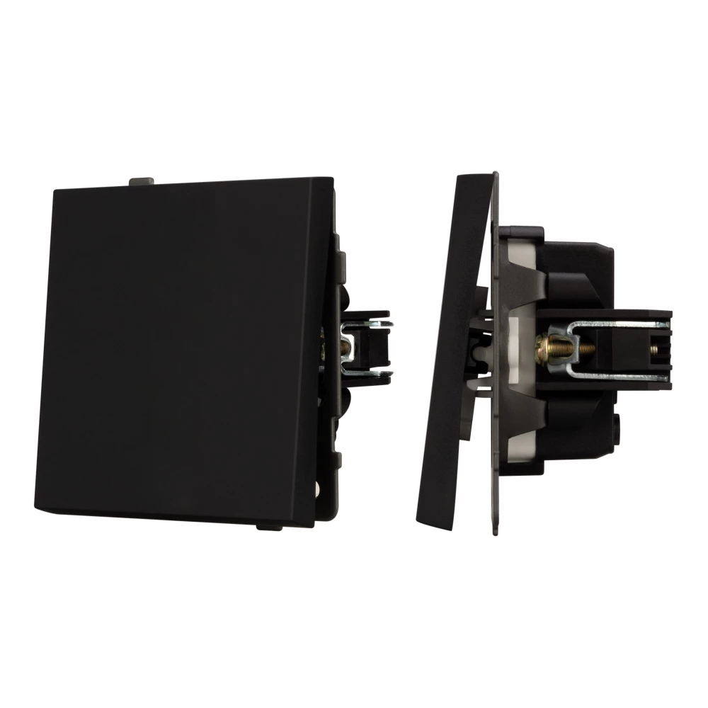 Механизм выключателя одноклавишный непроходной SWT-TENDO-MK01-SFPL-BK (230V, 10A) (Arlight, Матовый черный) 054566 - Viokon.com