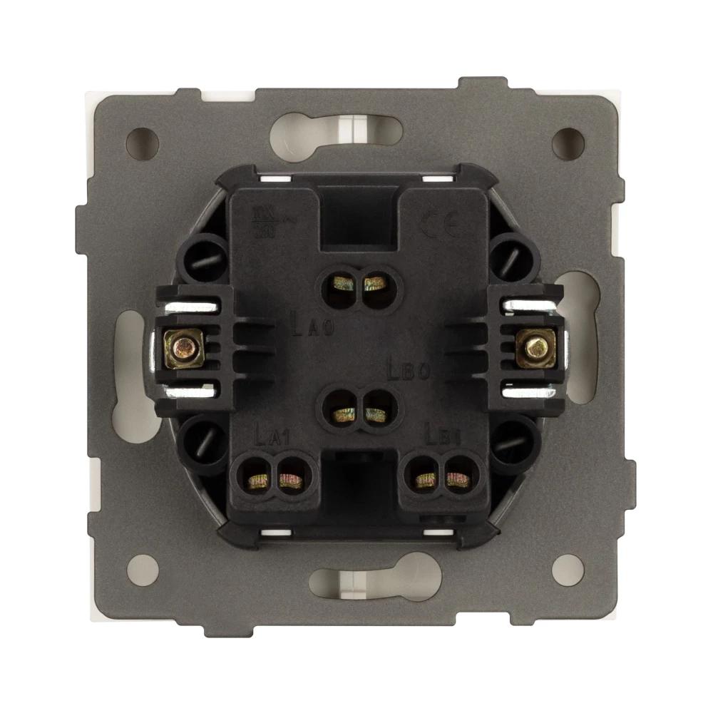 Механизм выключателя двухклавишный непроходной SWT-TENDO-MK02-PL-WH (230V, 10A) (Arlight, Белый) 054058 - Viokon.com