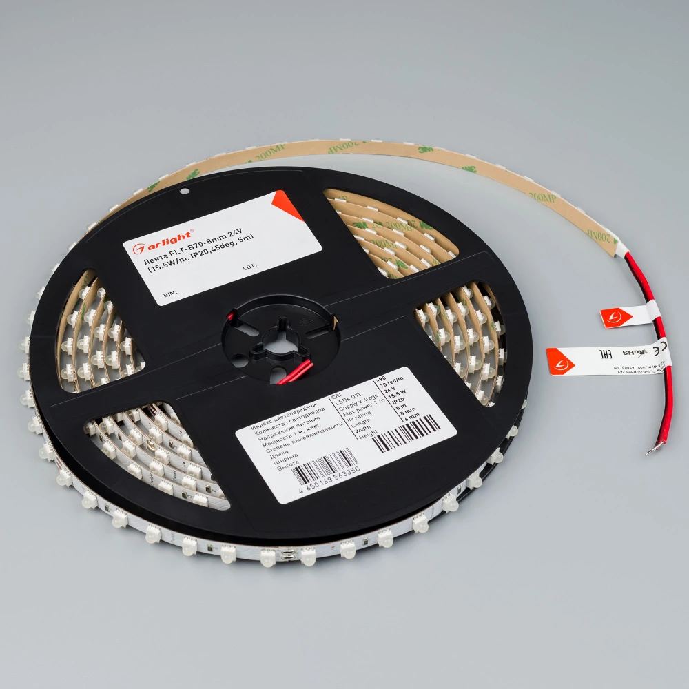 Лента FLT-B70-8mm 24V Day4000 (15.5 W/m, IP20, 45deg, 5m) (Arlight, Открытый) 043810 - Viokon.com