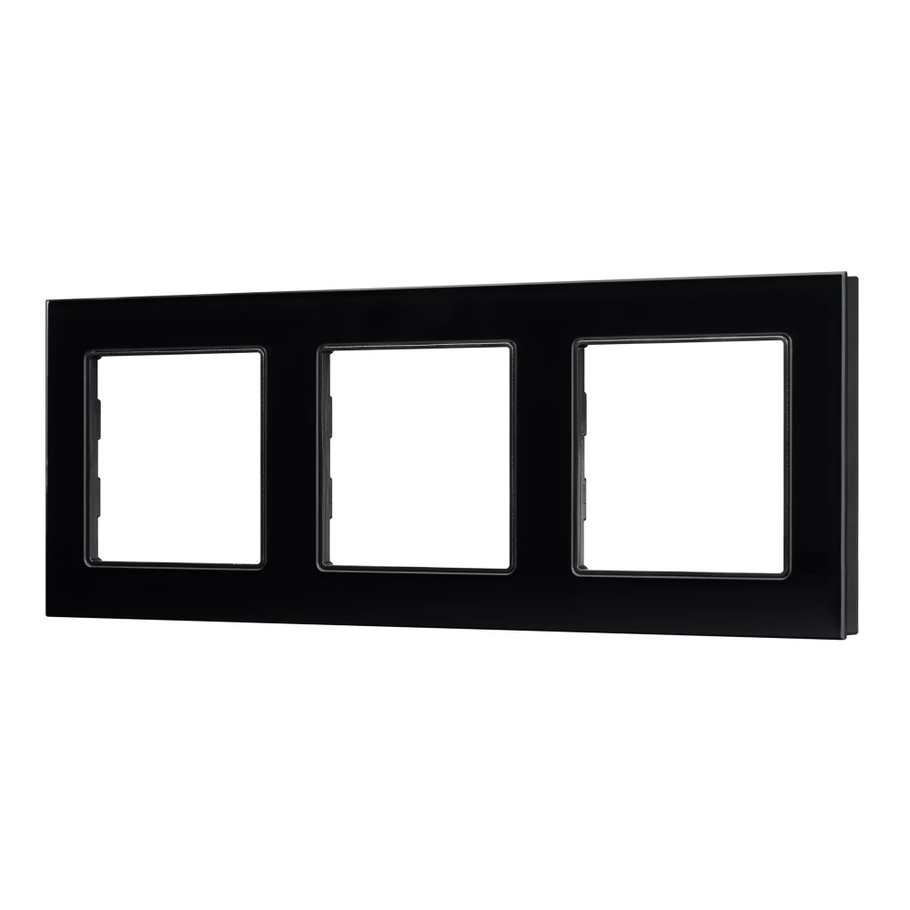 Рамка стеклянная FRM-GLARE-GS-3-BK (Arlight, -) 043800 - Viokon.com