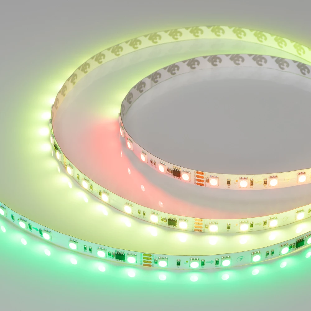 Лента SPI-B60-10mm 24V RGB-PX6-RAM (15 W/m, IP20, 5060, 5m) (Arlight, бегущий огонь) 033447 - Viokon.com