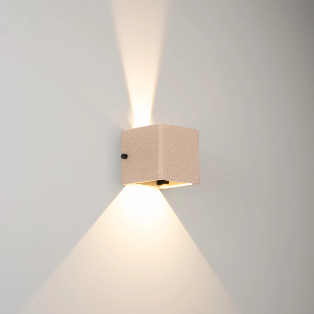 Светильник LGD-PERAN-WALL-S120x120-6W Warm3000 (Light ivory, 0-80 deg, 230V) (Arlight, IP65 Бетон, 3 года) 061760 - Viokon.com