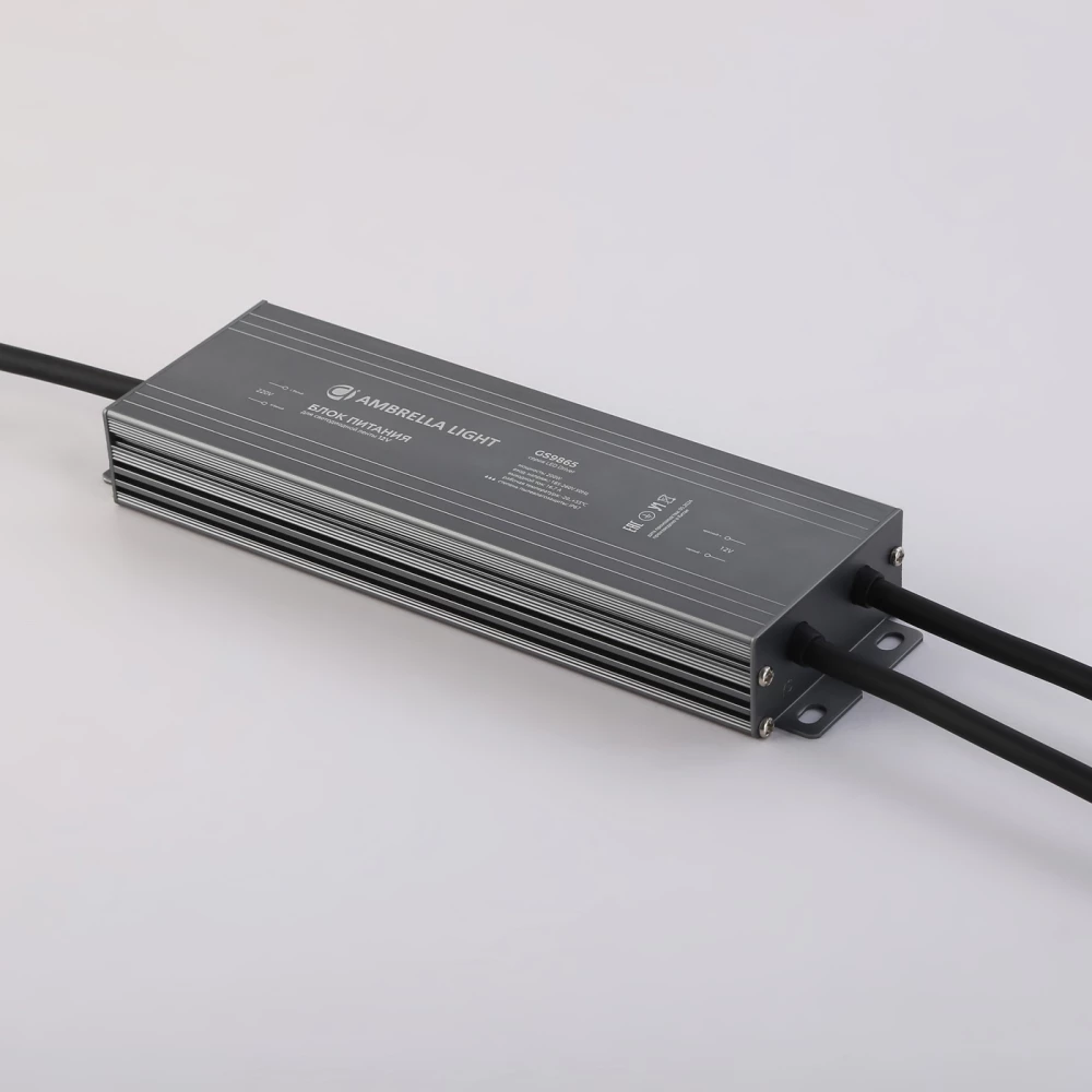 Блок питания для светодиодной ленты 12V 200W 16,7A IP67 185-260V 220*65*28 GS9865 GS9865 блок питания 12V 200W 16.7A IP67 185-260V 220*65*28 - Viokon.com