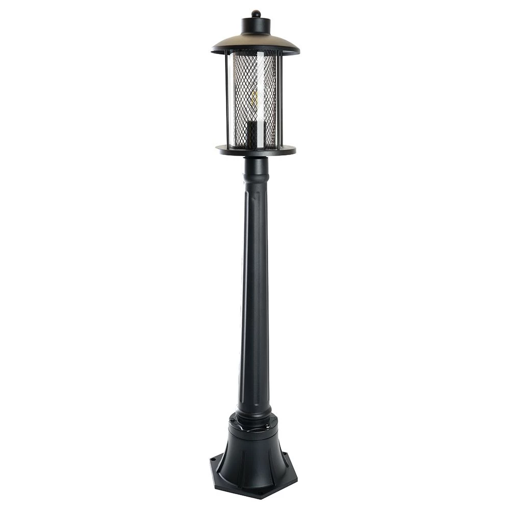Светильник садово-парковый Feron PL726  столб 60W E27 230V, черный (48391) - Viokon.com