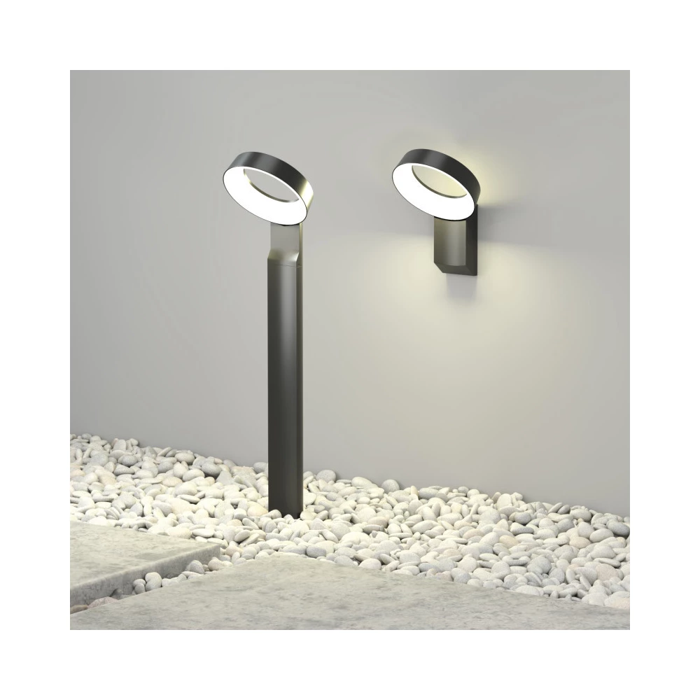 DK9712-BK Настенный светодиодный уличный светильник SANVIK IP65 12 Вт 3000К черный алюминий - Viokon.com