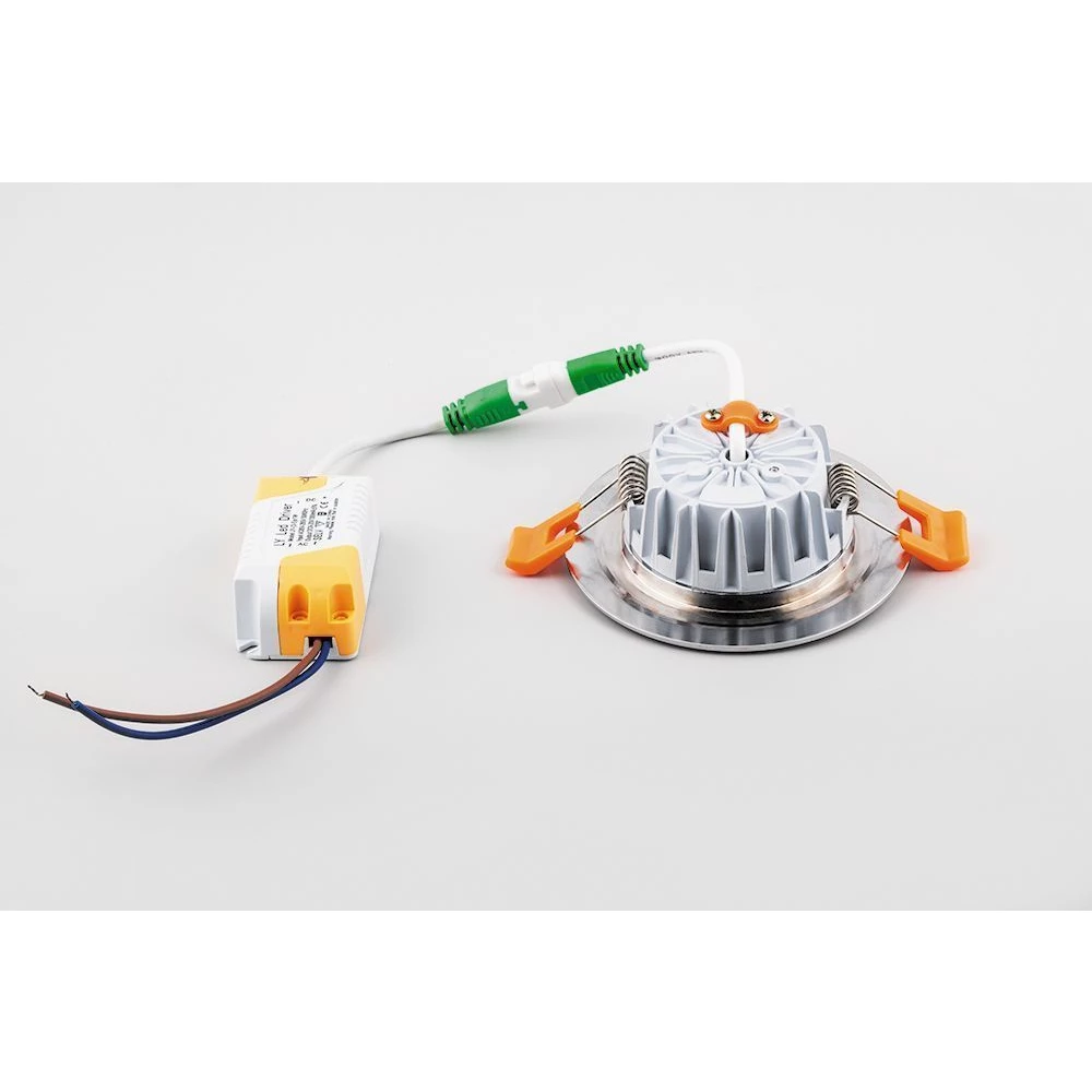 Светодиодный светильник Feron AL611 встраиваемый 7W 4000K серебристый (28911) - Viokon.com