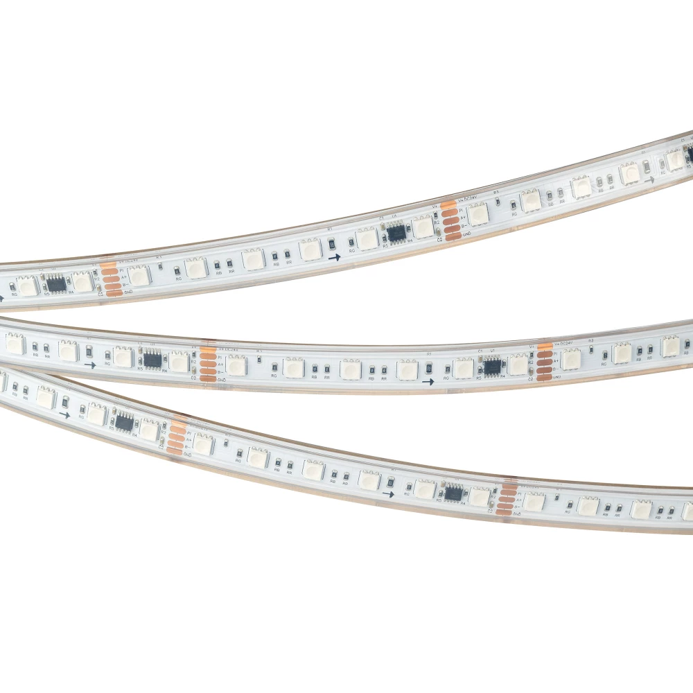 Лента герметичная DMX-PS-B60-15mm 24V RGB-PX6 (15W/m, IP67, 5060, 5m) (Arlight, -) 037090 - Viokon.com