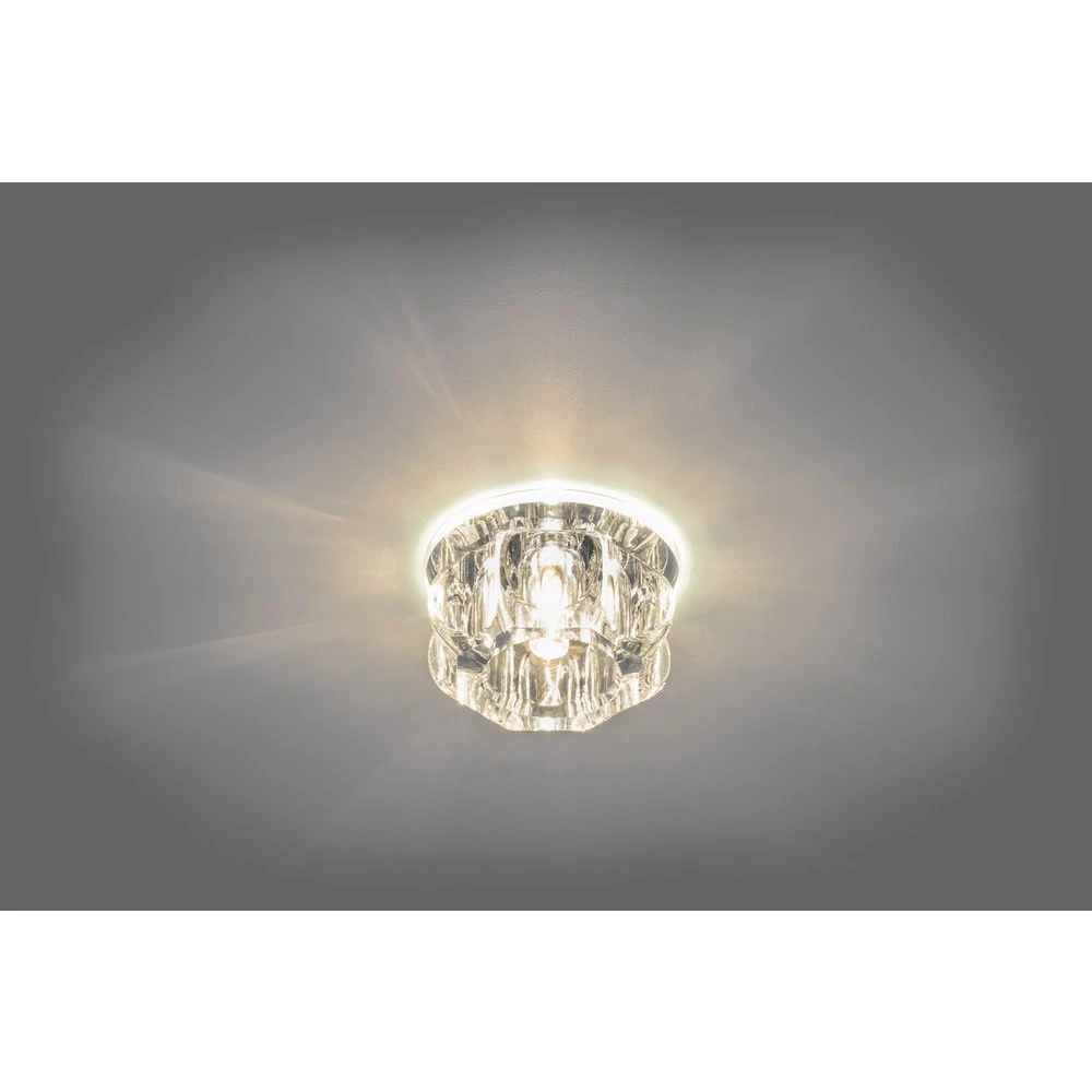 Светильник встраиваемый с белой LED подсветкой Feron JD159 потолочный JCD9 G9 прозрачный (27843) - Viokon.com