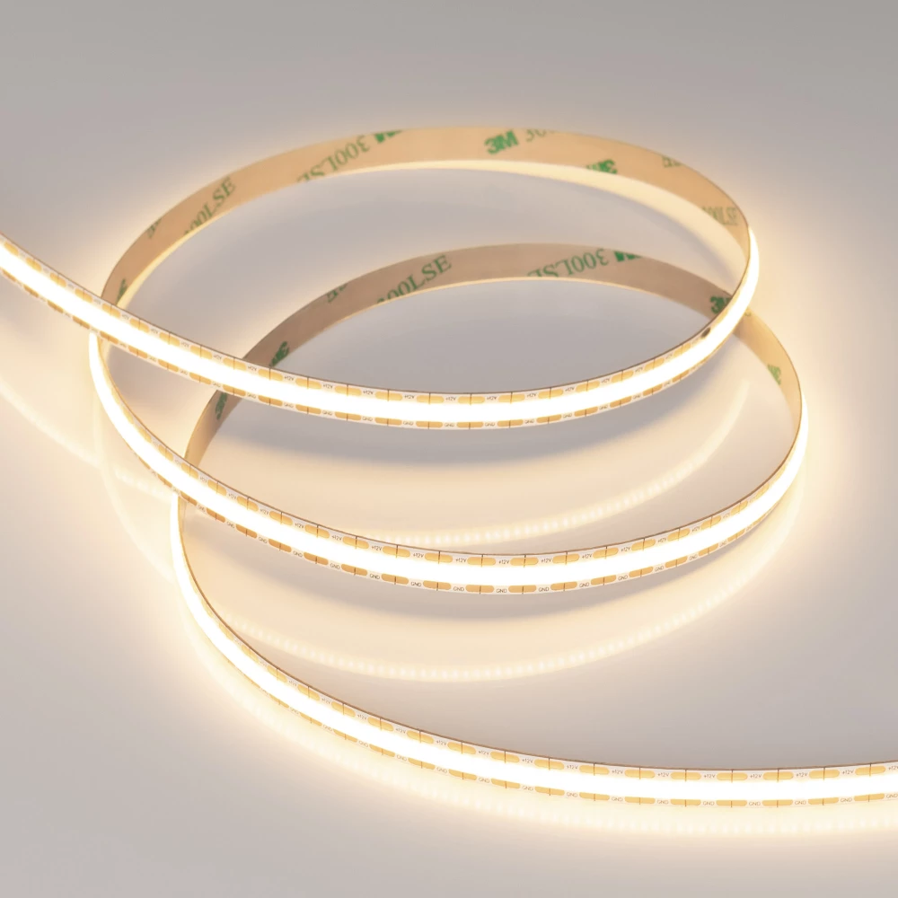 Лента COB-X528-8mm 12V Warm3000 (11 W/m, IP20, CSP, 5m) (Arlight, -) 041794 - Viokon.com