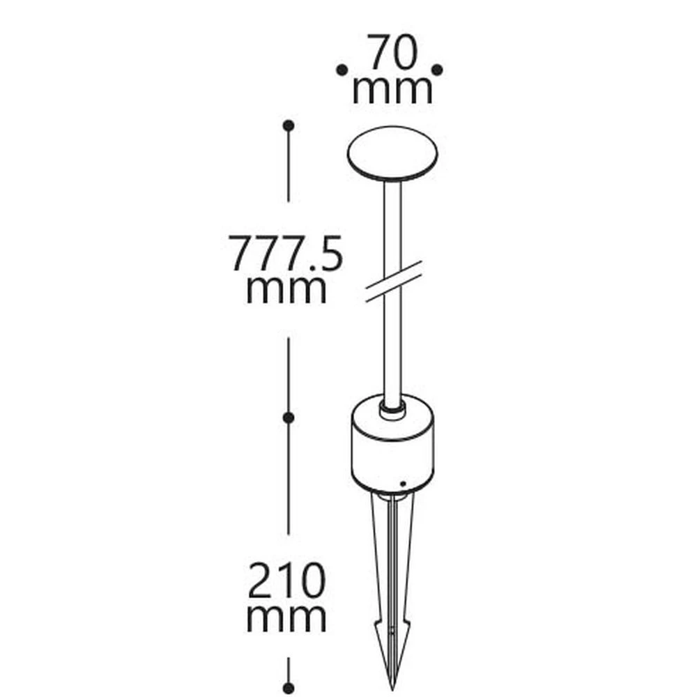 Светодиодный светильник тротуарный (грунтовый) Feron SP4123 Lux 2.2W 3000K 230V IP65 (32058) - Viokon.com
