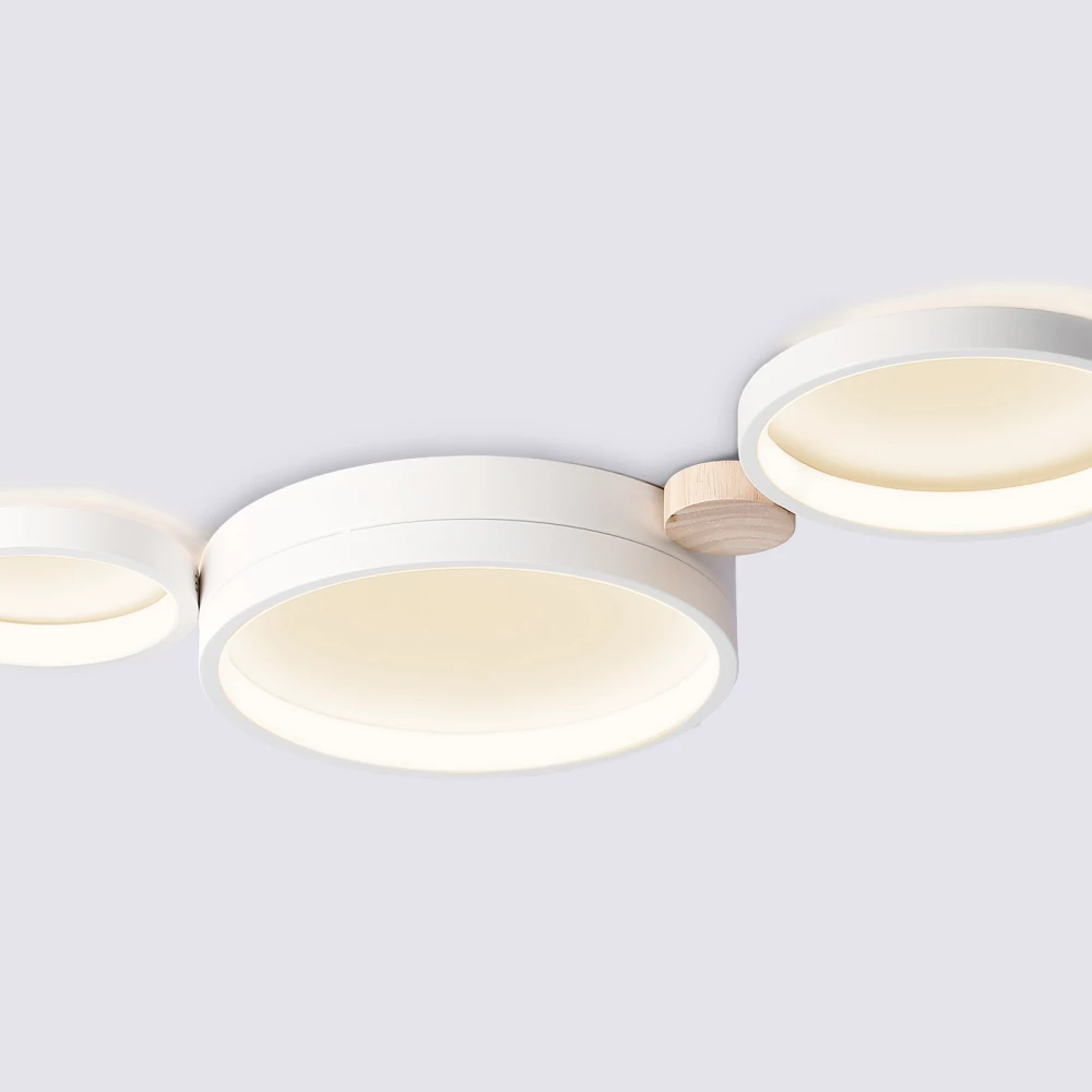 Настенно-потолочный светодиодный светильник с пультом FL4812/3 WH белый 3000K-6400K 45W 620*290*55 (ПДУ ИК) - Viokon.com