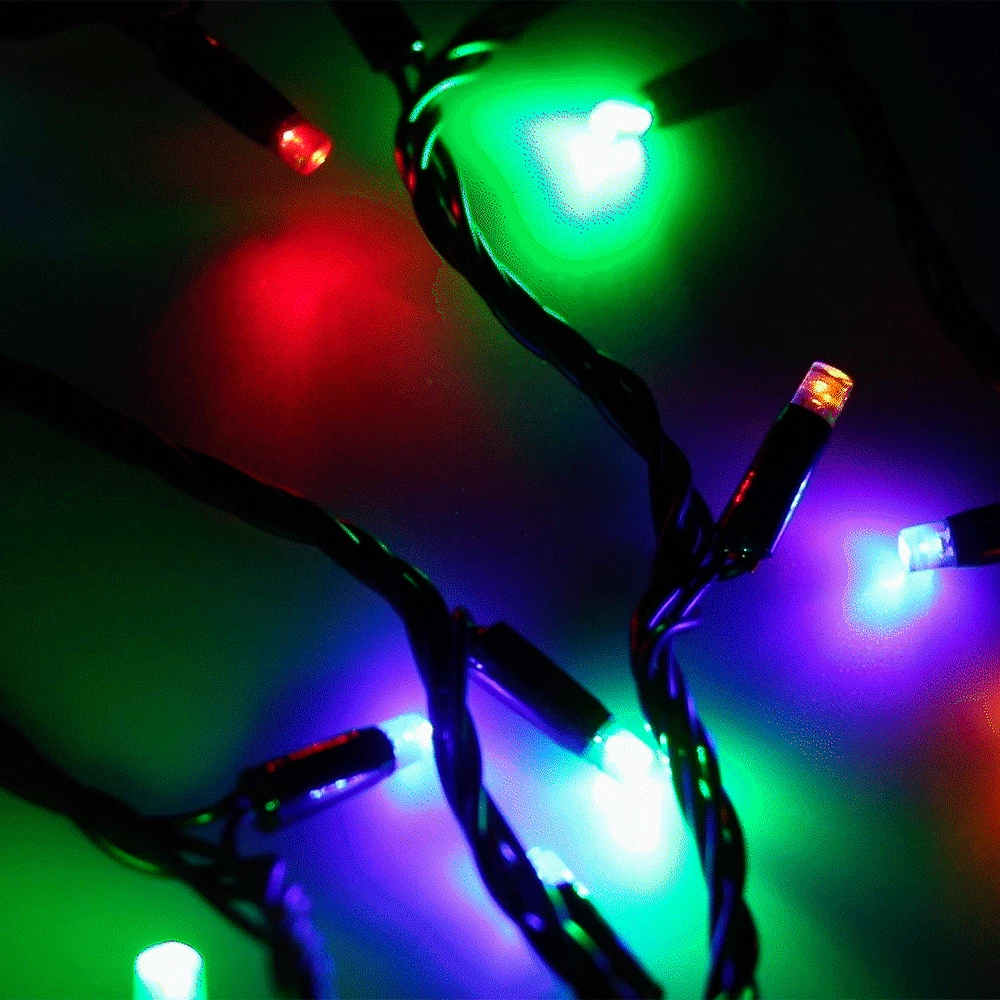 Светодиодная гирлянда ARD-STRING-CLASSIC-10000-BLACK-100LED-LIVE RGB (230V, 7W) (Ardecoled, IP65) 025808 - Viokon.com