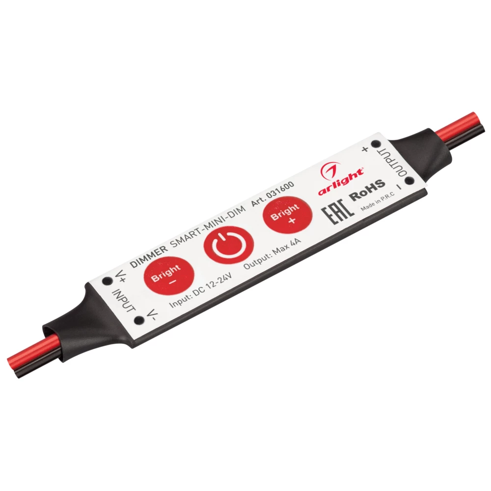 Диммер SMART-MINI-DIM (12-24V, 1x4A) (Arlight, IP20 Пластик, 5 лет) 031600 - Viokon.com