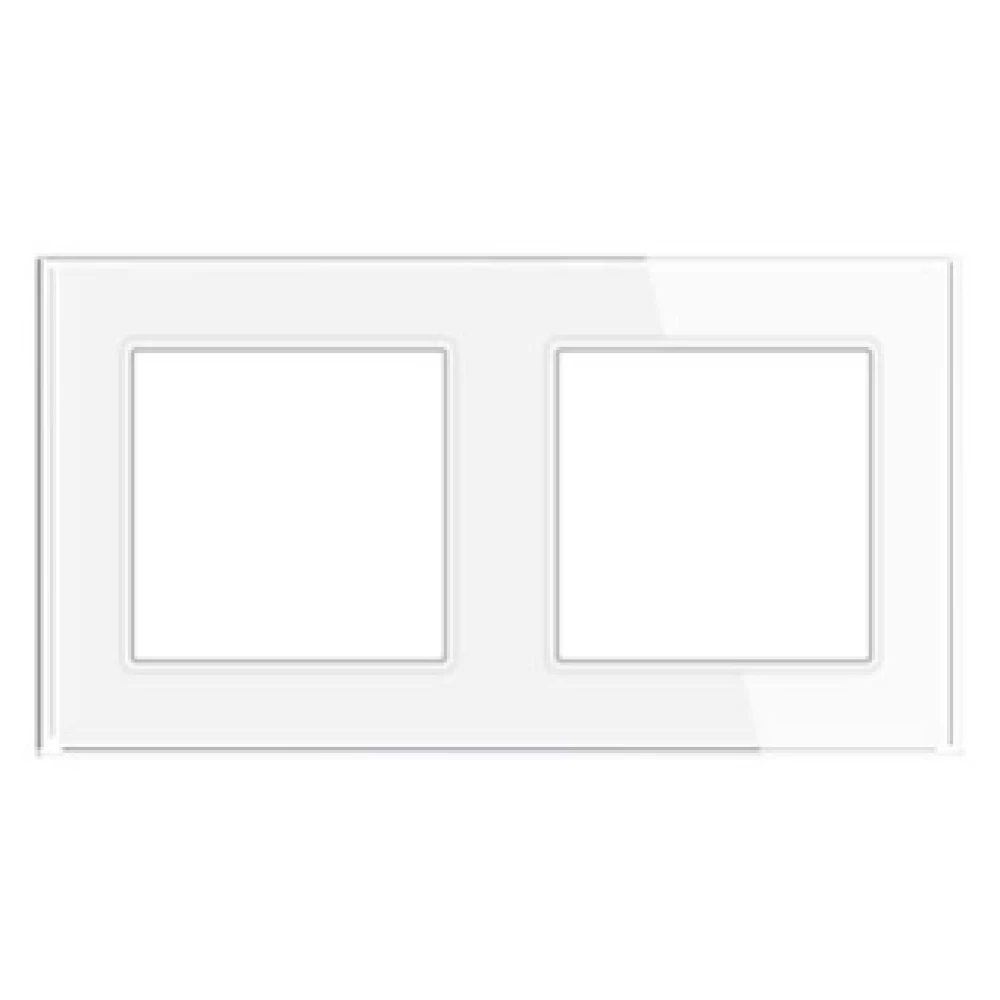 Рамка стеклянная FRM-GLARE-GS-2-WH (Arlight, -) 043796 - Viokon.com